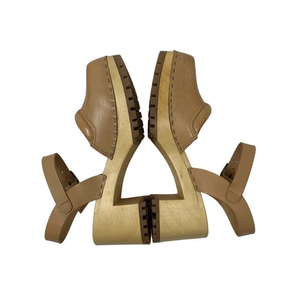 MIA Kaolin Nude Leather Closed Toe Slingback Clogs Size 11 NEW - Picture 5 of 8